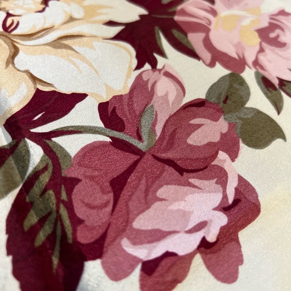 Echo Floral Silk Scarf Women’s Accessories Square Silk Scarf - Picture 6 of 10